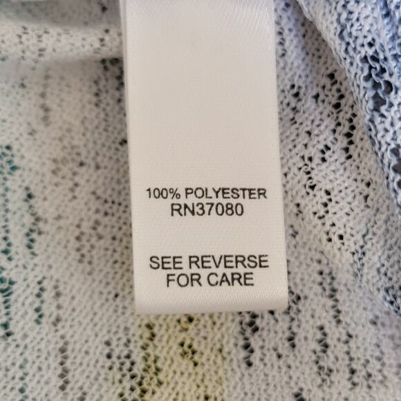 CATO Women's Top Size 18/20W Sleeveless Striped Stud Beach Tropical Summer - Picture 6 of 12